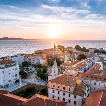 Zadar at sunset