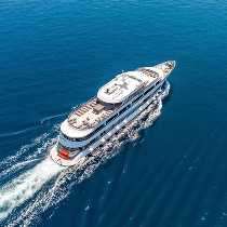 Aerial view of MV Rhapsody